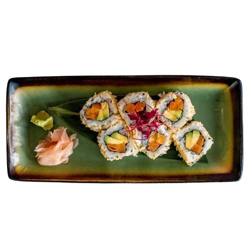 Sweet potato, avocado & tempura crunch